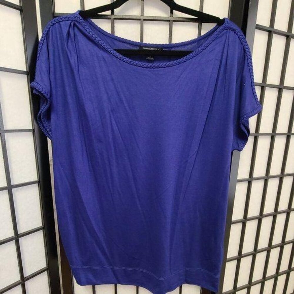 Banana Republic Blue Short Sleeve Top L